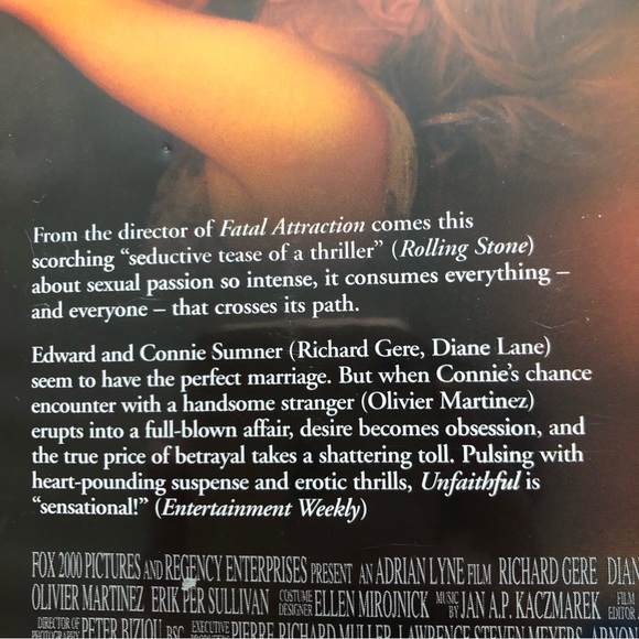 Unfaithful DVD Movie - Picture 3 of 4